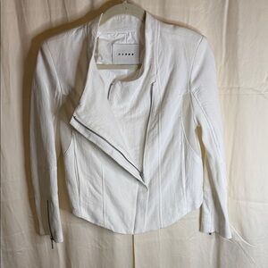 Blank NYC White Asymmetrical Jacket